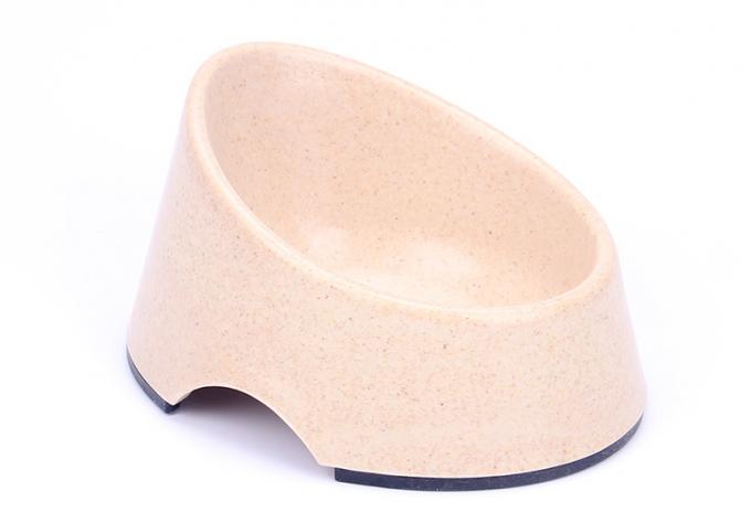 Лучшая цена Бамбуковый кот и собака кормление домашних животных Bowl 2