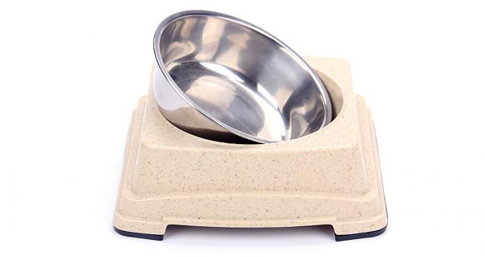 Хорошее качество оптом горячая продажа Бамбук нержавеющая сталь Собака щенка кормление еды Bowl 2