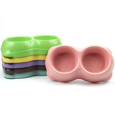 Устойчивая двойная бамбуковая портативная миска для собак и кошек с лучшей ценой