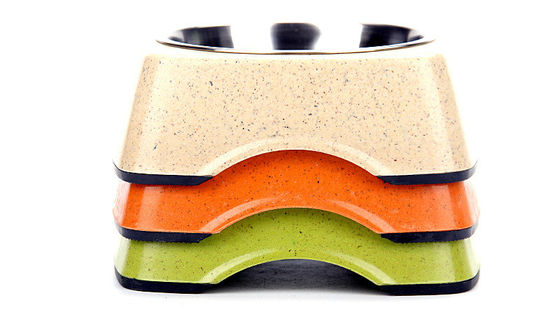 Хорошее качество бамбука и нержавеющей стали Чистая натуральная пища для домашних животных, кошек и собак